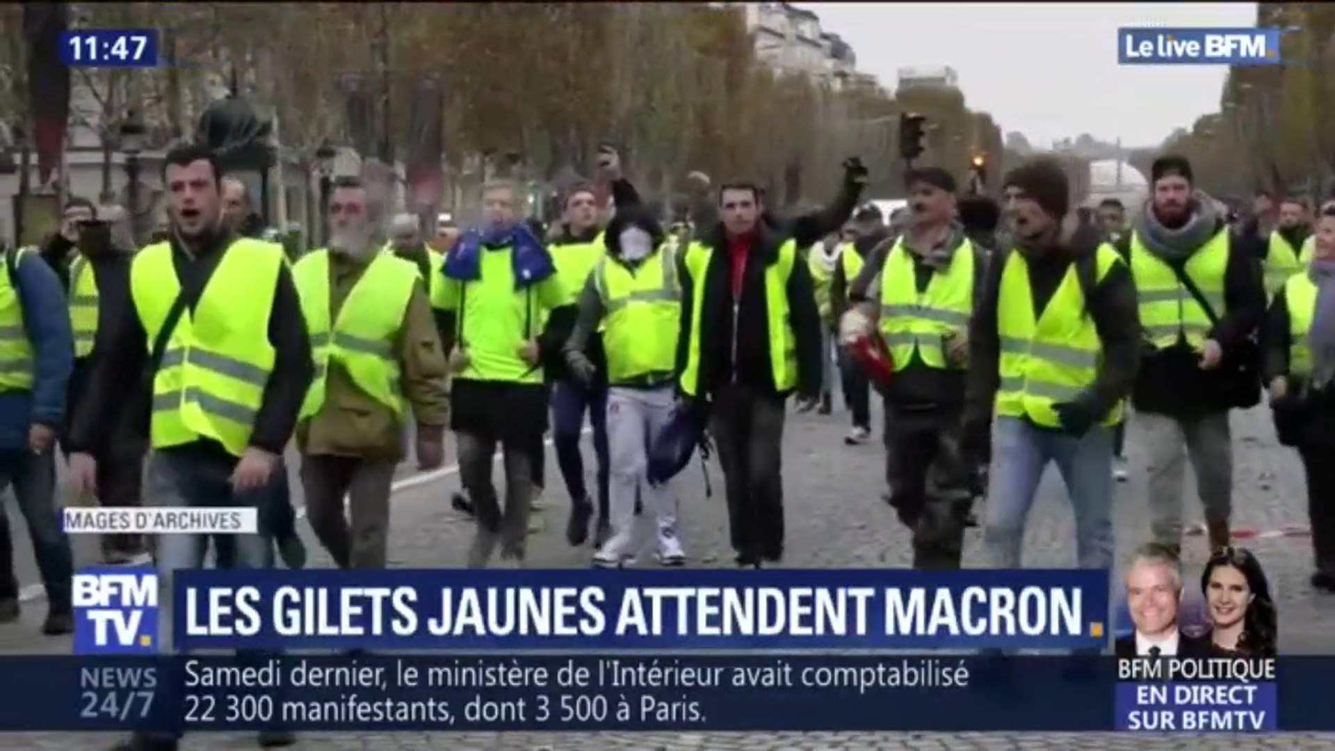 Avant même les annonces d'Emmanuel Macron, les gilets jaunes appellent à  manifester le 20 avril - Vidéo Dailymotion