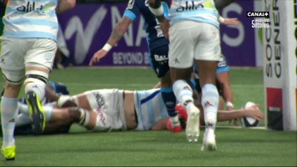 Racing 92 / Montpellier : L'essai de Chouzenoux face à Montpellier