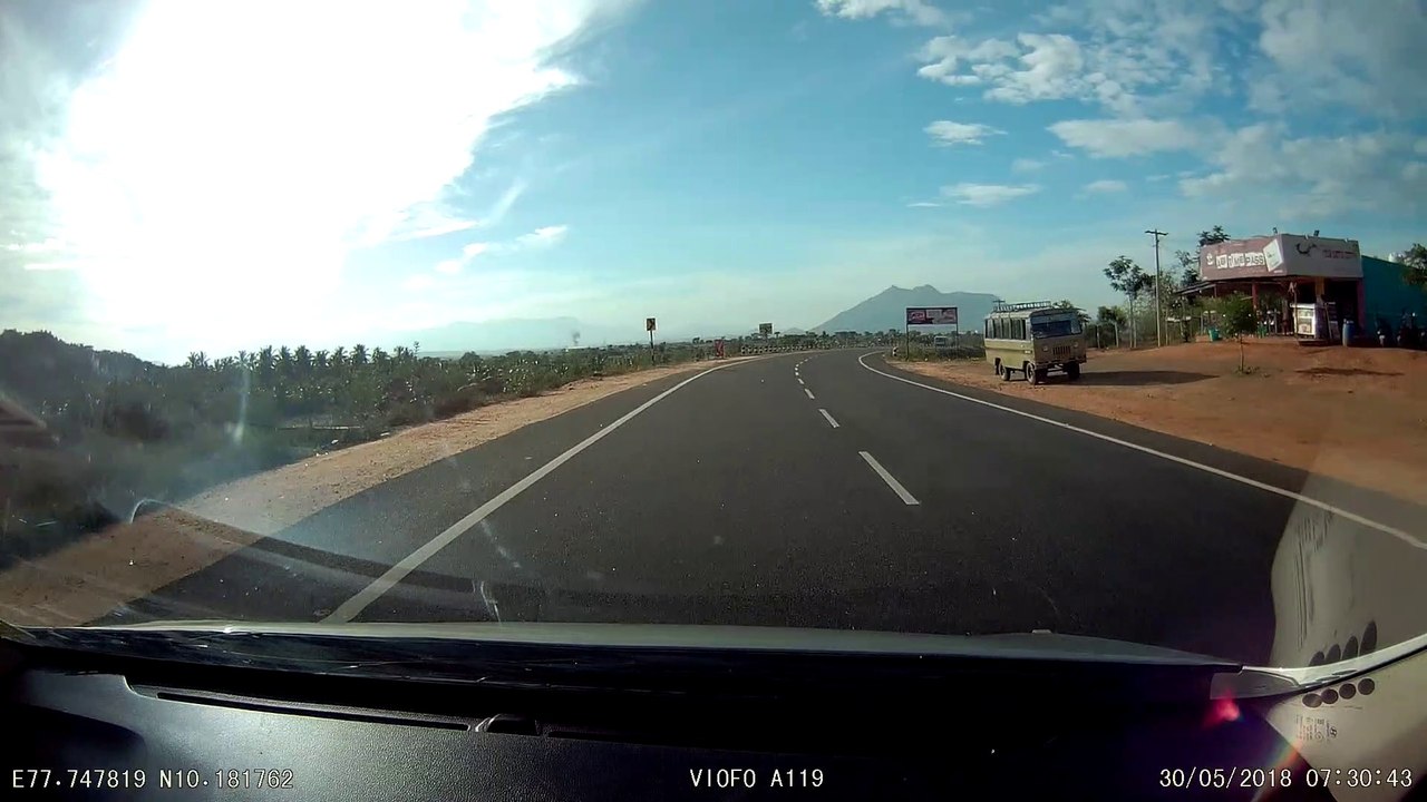 Near miss on the highway