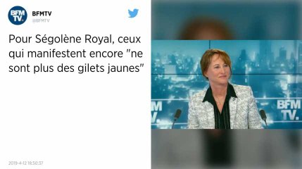 Les manifestants "ne sont plus des 'gilets jaunes'", estime Ségolène Royal