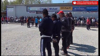 Championnat triplette à pétanque de Haute-Savoie 2019 : Demi-finale CHALLE vs LOPEZ