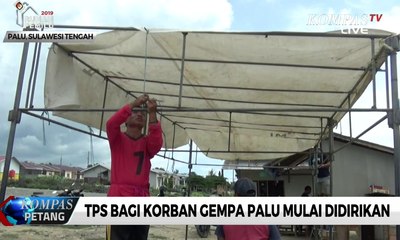 TPS Bagi Korban Gempa Palu Mulai Didirikan