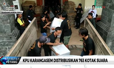 KPU Karangasem Distribusikan 763 Kotak Suara