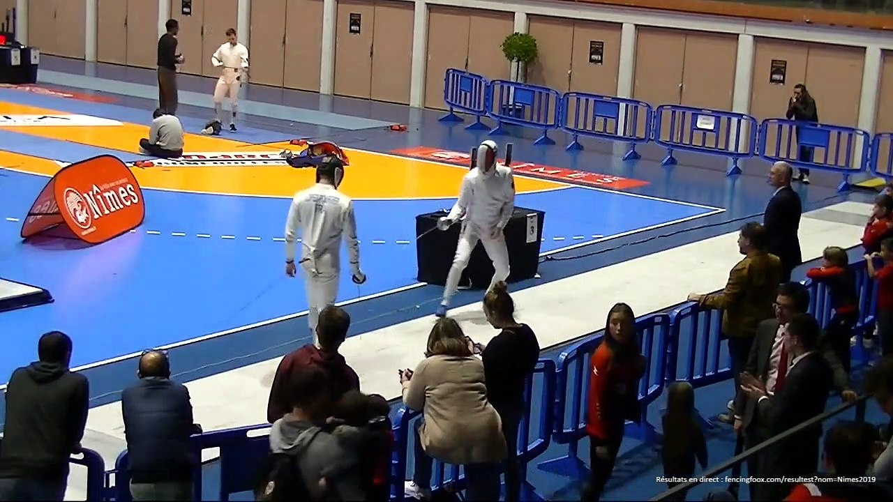Escrime Nîmes 2019 Circuit National Elite Dimanche 14 Avril Demi finale tableau principal