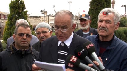 Basın açıklamasında gergin anlar