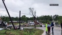 Deadly tornado rips apart town of Franklin in Texas