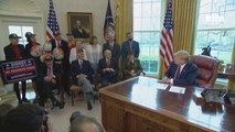 President Trump's Heartwarming Meeting With WW 2 Heroes In The Oval Office