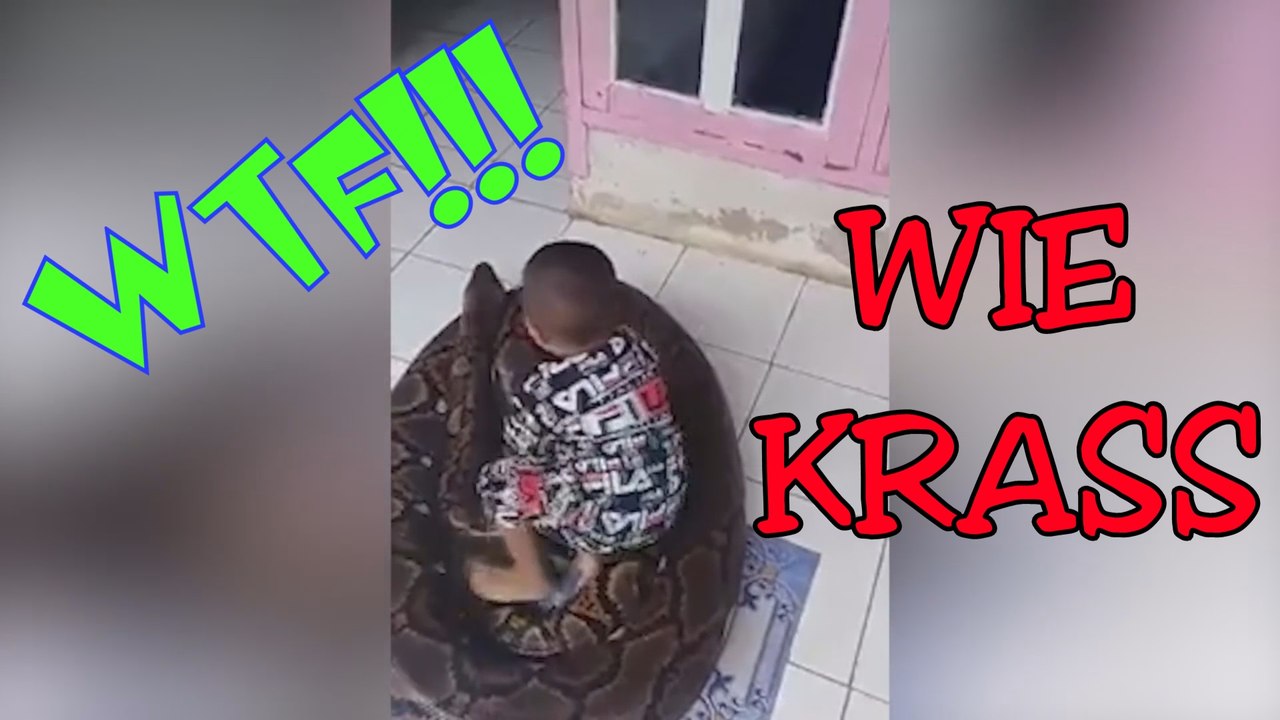 Indonesien: Kleinkind kuschelt sich in Riesen-Python