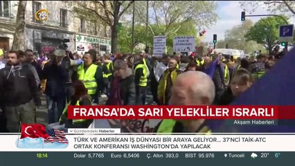 Fransa'da sarı yelekli eylem devam ediyor