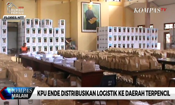 KPU Ende Distribusikan Logistik ke Daerah Terpencil