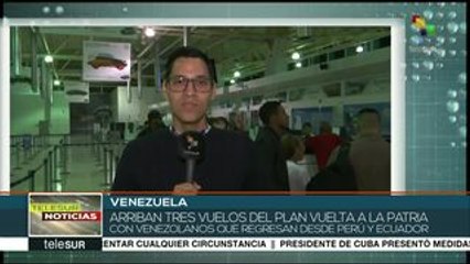 Venezuela: aterriza el primer avión con migrantes procedente de Perú