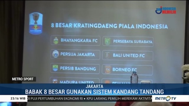 Hasil Lengkap Undian 8 Besar Piala Indonesia
