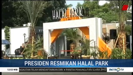 Jokowi Resmikan Halal Park di Senayan