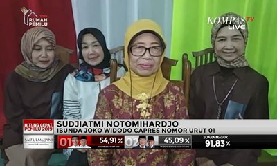 [EKSKLUSIF] Hasil Hitung Cepat Jokowi Unggul, Ibunda Jokowi: Senang Sekali!