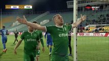 Cosmin Moti Scores a penalty for Ludogorets vs Levski and angers the fans who start going onto the field.