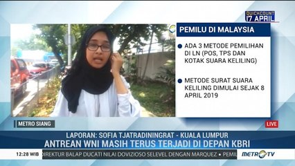 Pencoblosan di Malaysia, Antrean WNI Masih Mengular di Depan KBRI