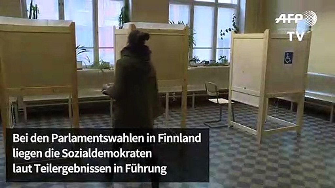 Sozialdemokraten bei Parlamentswahl in Finnland vorne