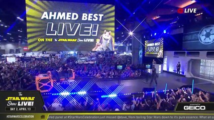 Ahmed Best Takes The Stage At SWCC 2019 The Star Wars Show Live!