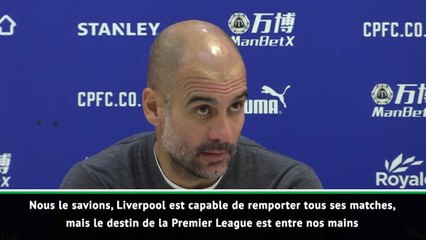34e j. - Guardiola : "Le destin de la Premier League est entre nos mains"