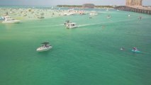 This Underwater Florida Sandbar Transforms Into a Floating Party Each Summer