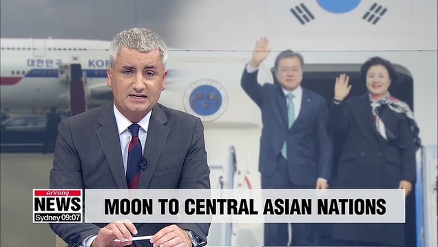President Moon prepares for state visits to three Central Asian nations for 8 days starting 16th