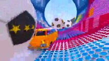 الألوان للأطفال مع الحافلة و سبايدرمان الأبطال الخارقين للأطفال - السيارات 3D الرسوم المتحركة الحضانة القوافي