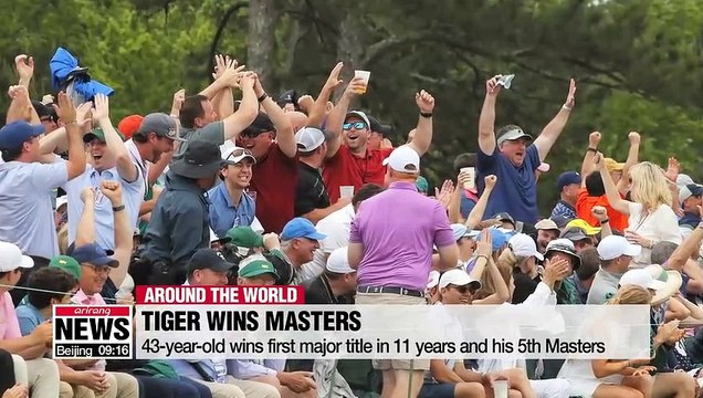Tiger Woods ends his 11 year major drought with 5th Masters victory on Sunday