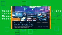 Capital Markets: Institutions, Instruments, and Risk Management (The MIT Press)