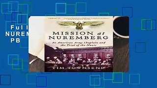 Full E-book  MISSION NUREMBERG           PB  Review