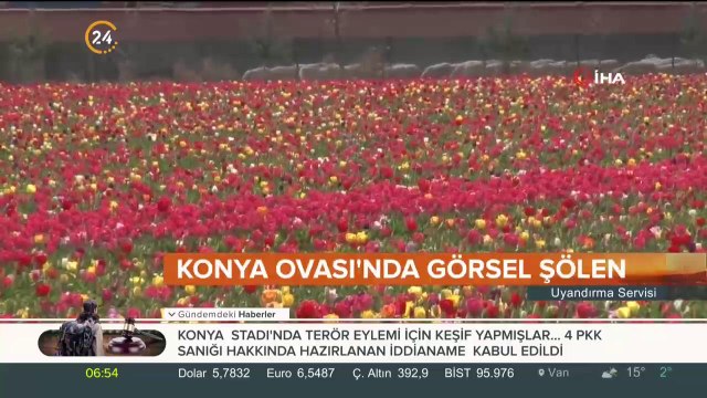 Konya ovasında görsel şölen