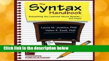 The Syntax Handbook: Everything You Learned about Syntax (But Forgot)