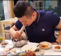 Eating Octopus in Korea