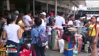 Mga pasahero sa Araneta bus terminal, dagsa na