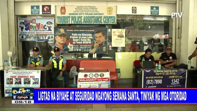 Ligtas na biyahe at seguridad ngayong Semana Santa, tiniyak ng mga otoridad