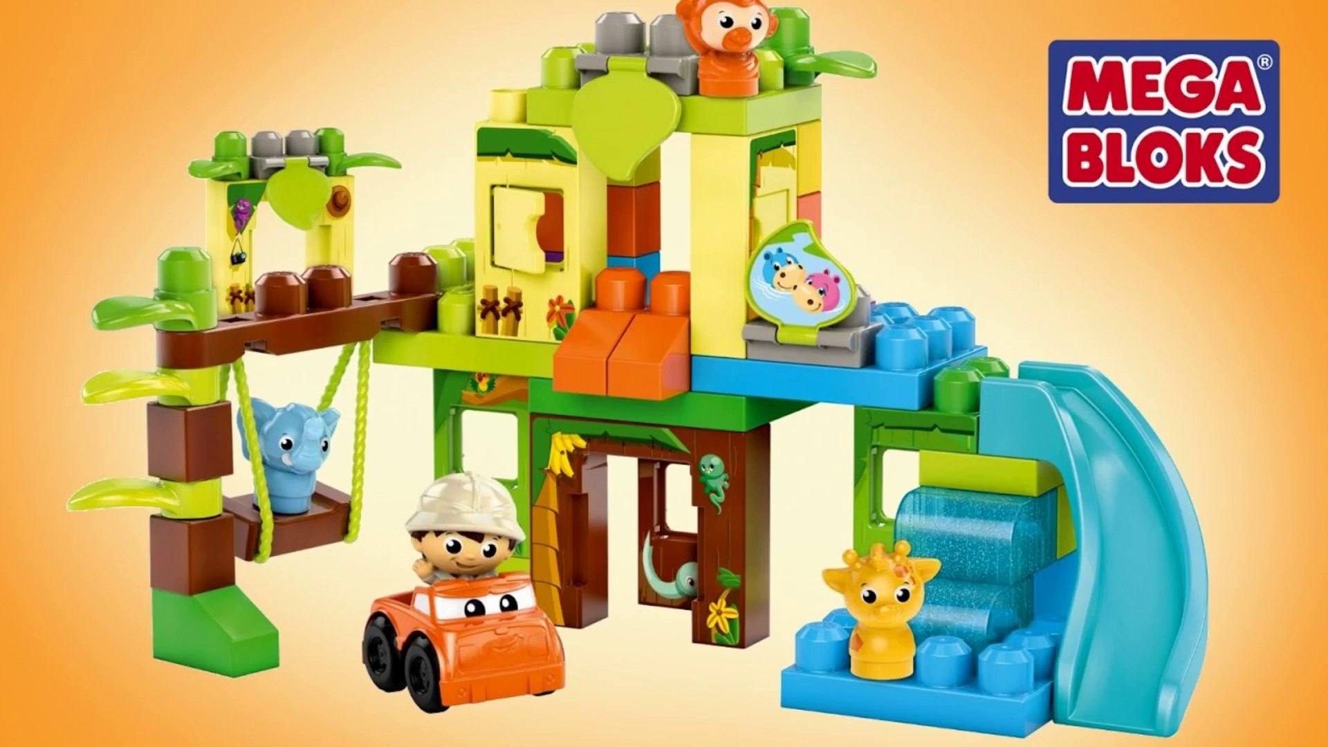 Mega Bloks My Safari Friends Building Toy Blocks Animals Kit NEW 