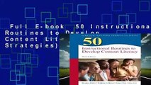 Full E-book  50 Instructional Routines to Develop Content Literacy (Teaching Strategies)  Best
