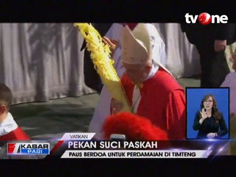 Pekan Suci Paskah, Paus Berdoa untuk Perdamaian di Timteng