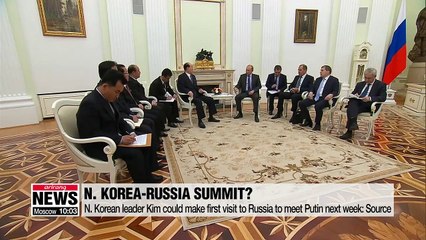 N. Korea-Russia summit likely to take place next week: sources