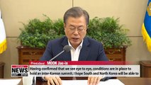 Conditions are in place for another inter-Korean summit: Pres. Moon