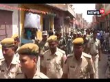 भयभुक्त मतदान को लेकर पुलिस व बीएसएफ के जवानों ने निकाला फ्लैग मार्च- Police and BSF flag march in sardarshehar churu