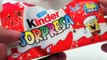 Christmas Kinder Surprise Eggs Unboxing - SpongeBob Box - kidstvsongs