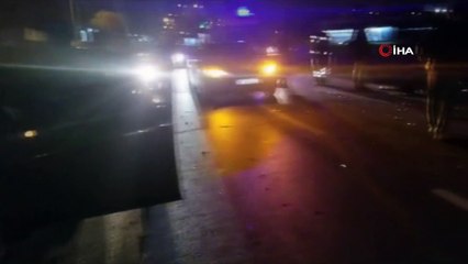 Aynı yerde 3 dakika arayla 2 kaza