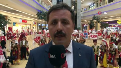 Kayseri mantısından yapılan Türk Bayrağı büyük ilgi görüyor