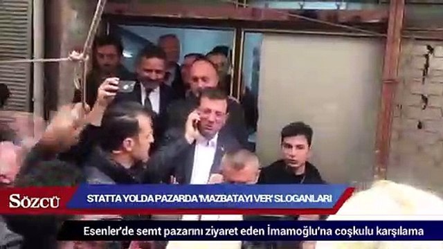 İmamoğlu'na semt pazarında büyük ilgi