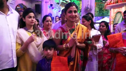 Shilpa Shetty with Shamita Shetty and Mother Celebrate Ram Navami at Iskcon Temple