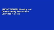 [MOST WISHED]  Reading and Understanding Research by Lawrence F. Locke