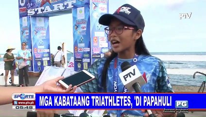 Mga kabataang triathletes, 'di papahuli