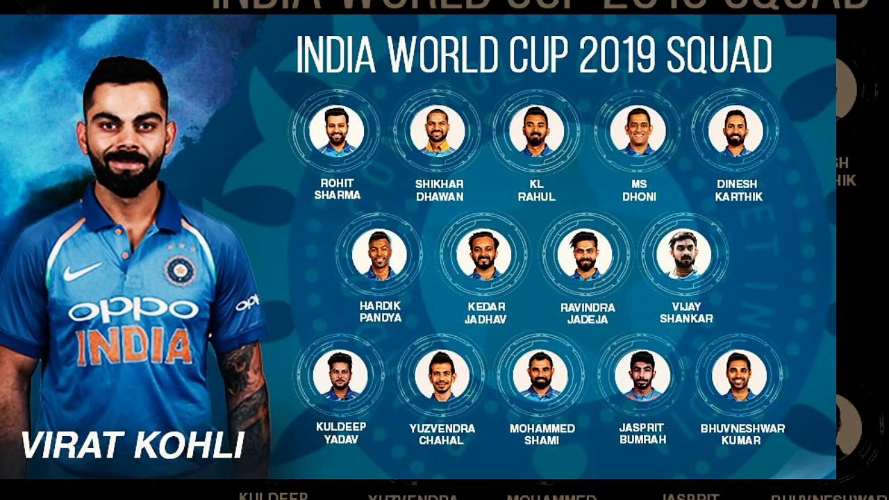 India's squad for ICC World Cup 2019, BCCI list 15 members team led by Virat Kohli & Rohit Sharma