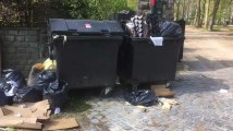 Uccle - des poubelles non ramassées depuis deux mois ! (vidéo Germani)