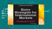 [NEW RELEASES]  Entry Strategies for International Markets, 2nd, Revised and Expanded Edition by